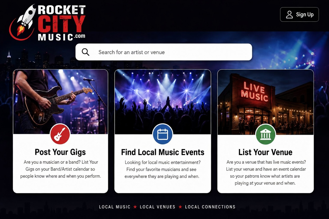 Rocket City Music Homepage